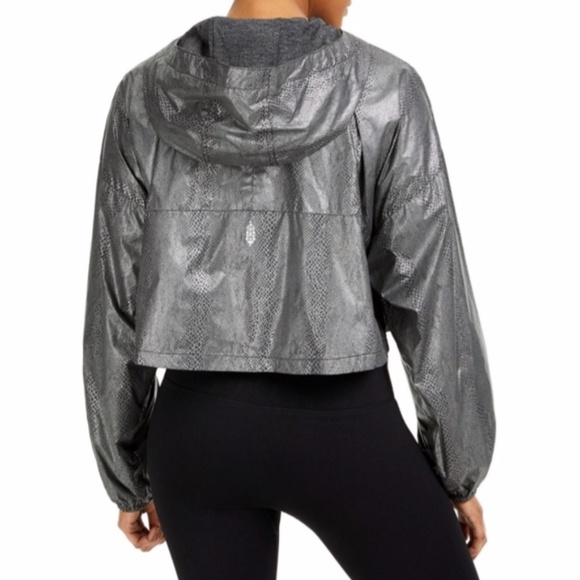 NWOT Free People Movement Diamond Back Reflective Crop Jacket - Picture 6 of 14